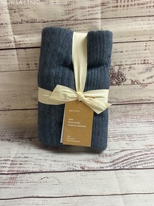 West Elm King Sized Sham Midnight Blue