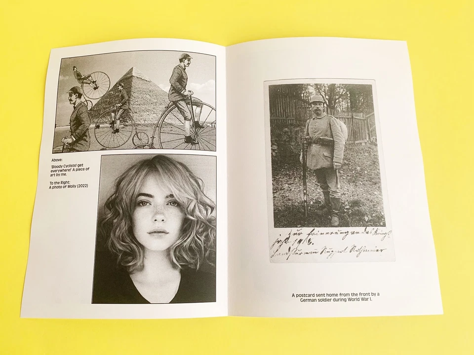 BOMB THE MOON, FOUND PHOTOS, CARTOONS, STREET ART, WEIRD STUFF, ZINE, FANZINE - Image 2 of 3