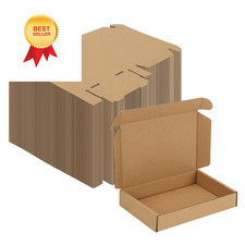 MEBRUDY 6x4x1 Inches Shipping Boxes Pack of 100, / 100 Pack, Brown 