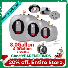 【99% NEW】FOGATTI 2.5/4/8 Gallon Electric Mini Tank Hot Water Heater 1440W Boiler