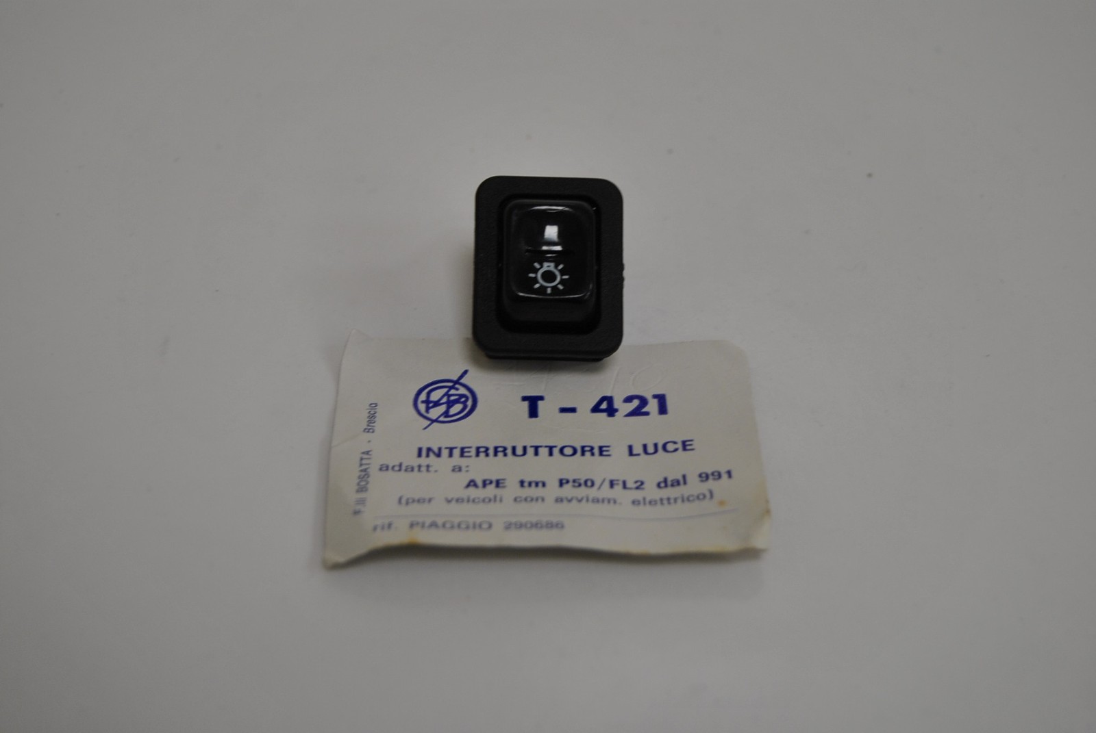 Light switch BOSATTA beam switch Piaggio Ape TM P 50 FL TL6 Ape 50 Europe