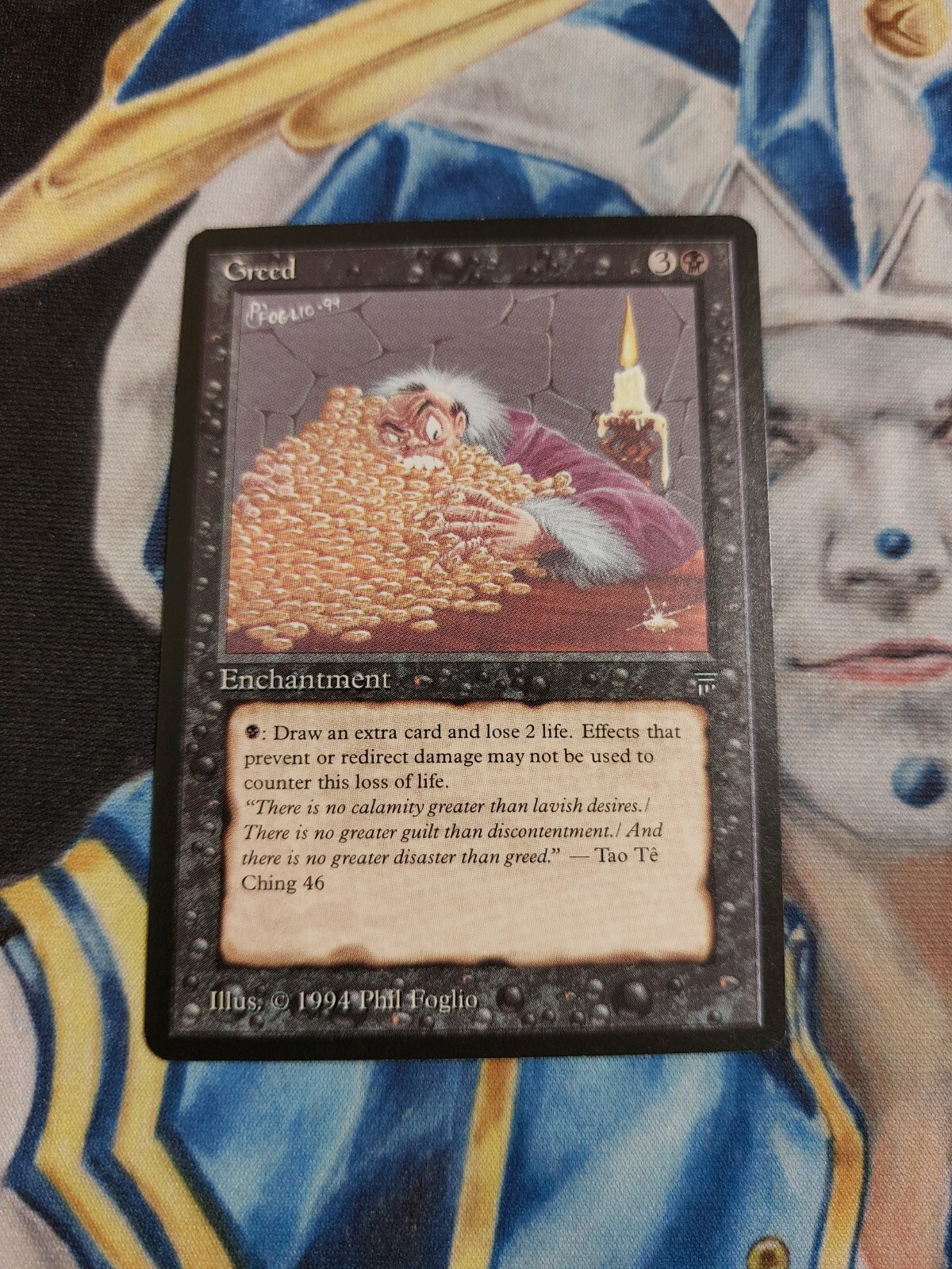 Greed MTG Legends Rare Black Enchantment Near-Mint x1