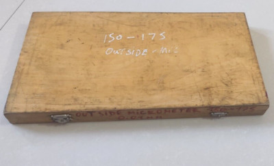OUTSIDE MICROMETER 0.01 mm 150-175 WITH WOODEN BOX FAST SHIPPING