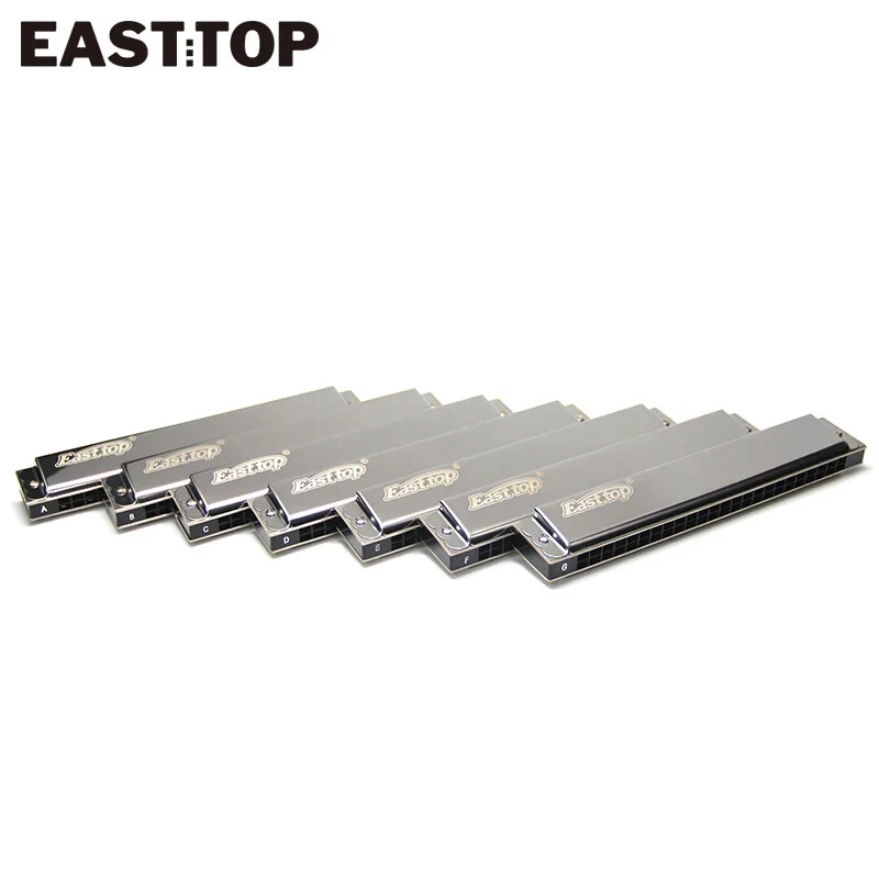 EASTTOP Tremolo Harmonica Set Professional 24Hole Mouth Organ Harmonica Set US - Image 2 of 4