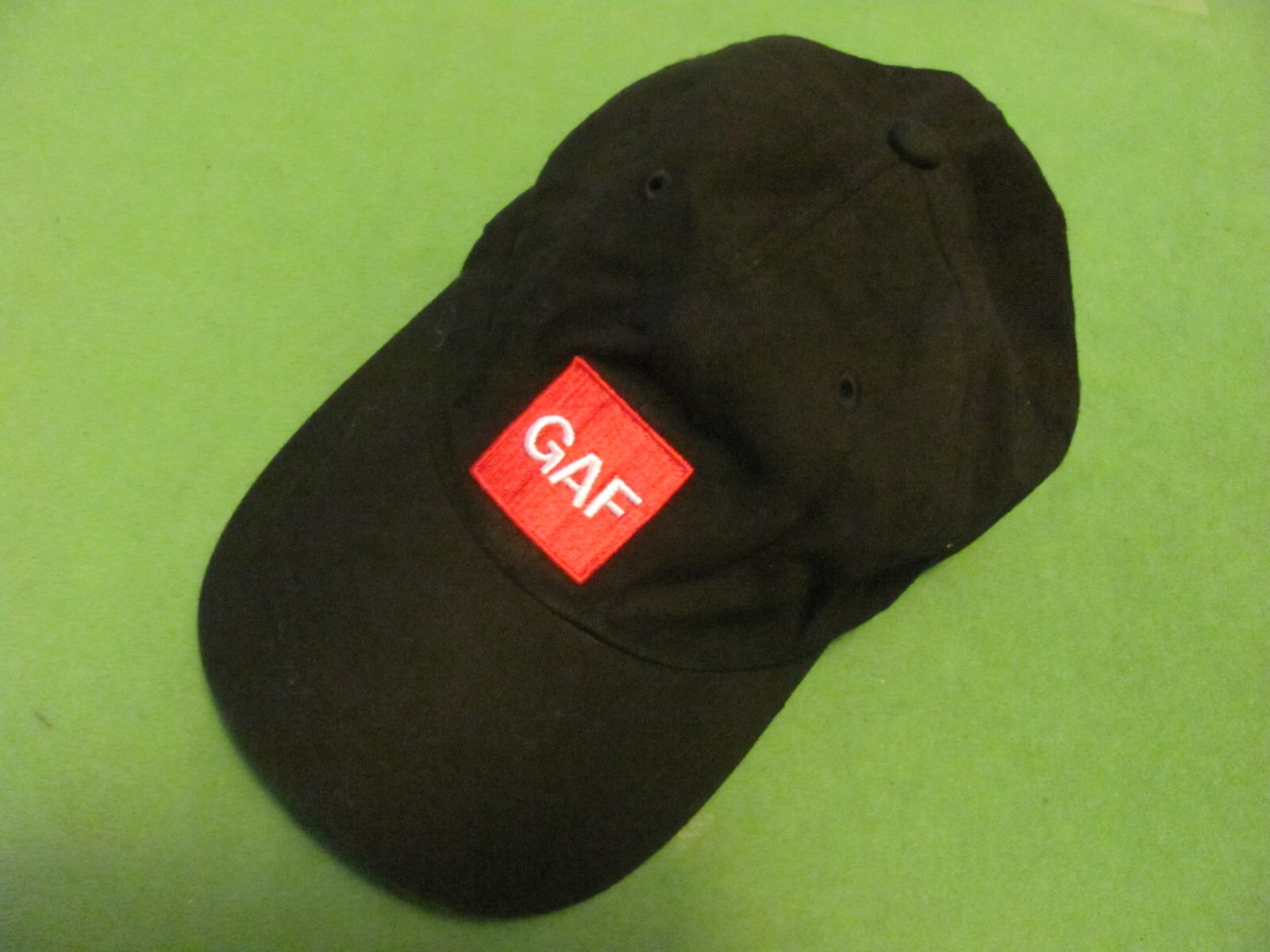 GAF Black Adjustable Hook Loop Hat/Cap. - image 1