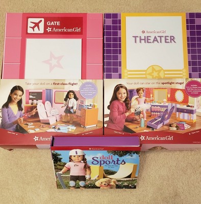 american girl doll first class flight set