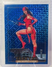 2024 Marvel Masterpieces '92 Platinum Blue Traxx Elektra #22