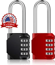 Candado con Combinación de 4 Dígitos Resistente al Agua para Exteriores 2pcs