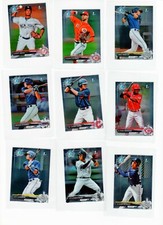 2017 Bowman Chrome 1st MINI 9 Card Lot Abreu, Chang, Gutierrez, Rosario, Basabe