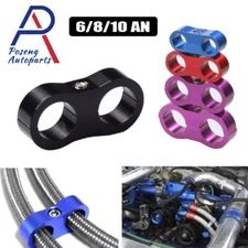 Hose Separator Clamp Fitting Connector for 6AN 8AN 10AN Braid Oil Fuel Hose Line