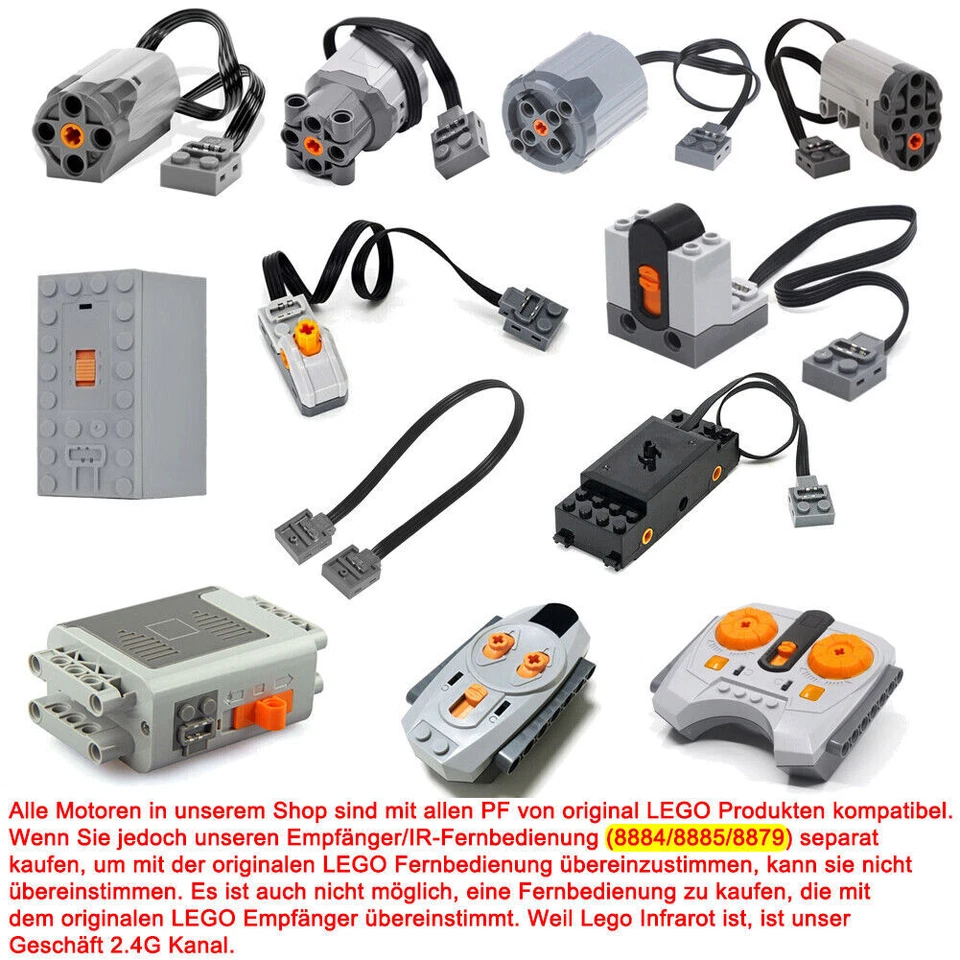 Für LEGO Technic Power Funktionen Motor ,Batteriekasten,Fernbedienung,Empfänger - Bild 2 von 4