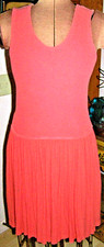 Salmon C.C. COLLECTION Pullover STRETCH Sleeveless POCKETS Casual DRESS/Size S