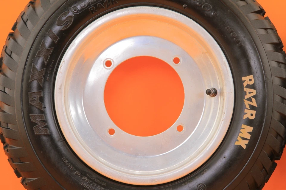 08-10 2008 Polaris Outlaw 450 MXR OEM Front Rims Wheels Rim Wheel Set 4/156 - Image 3 of 4