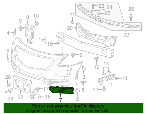 Cadillac GM OEM 16-18 CT6 Front Bumper-Trim Bezel Right 84086027