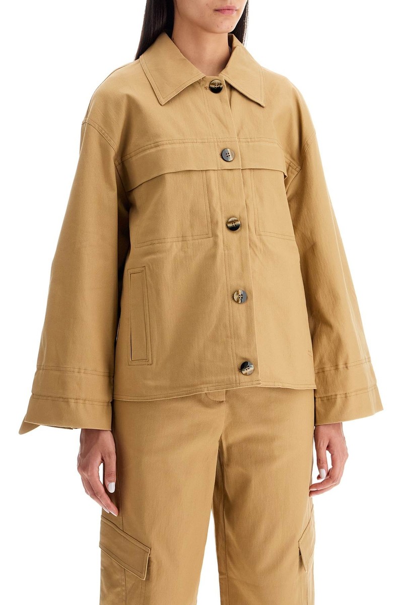 ジャケット Ganni K2236 177 Jackets Beige Vests Jacket GANNI Women Sz. 36 F9289 177 Beige | eBay