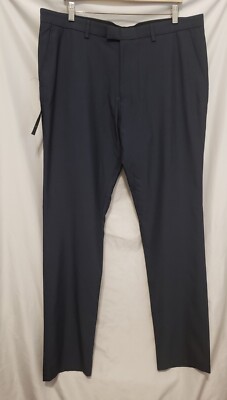 Next Tailoring Occasion Trousers Pants Men 38XL Navy Blue Slim Fit 35'' Inseam