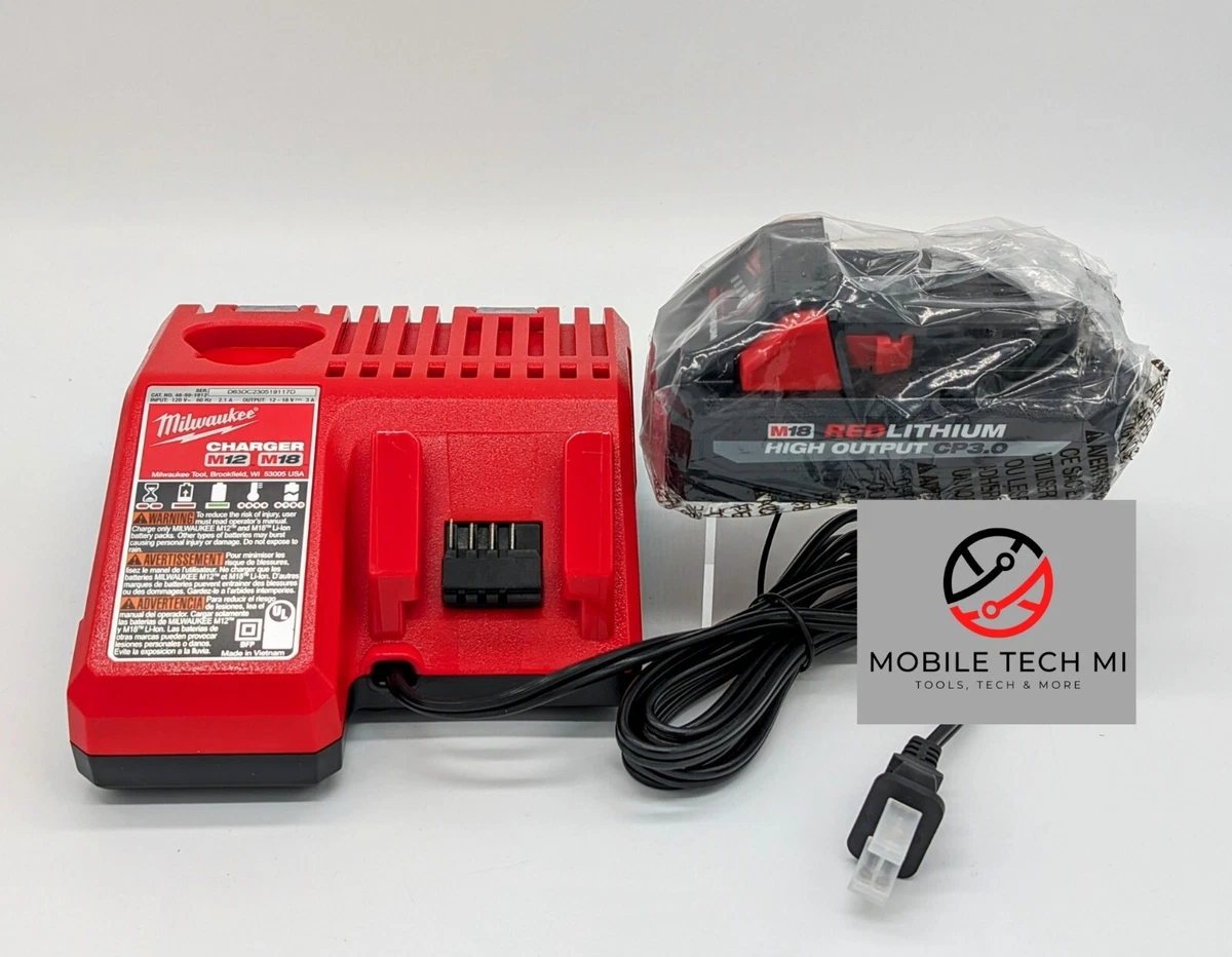 Milwaukee fuel battery and charger outlet