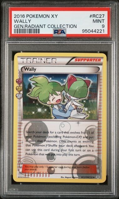 PSA 9 Mint 2016 Pokemon XY Generations Radiant Collection Wally