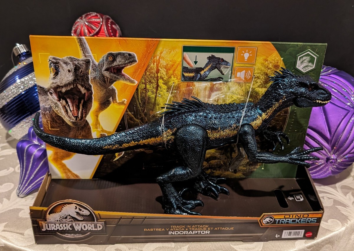New Jurassic World Indoraptor Track 'N Attack Dino Tracker Dinosaur Action