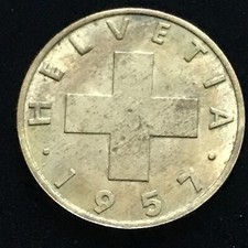 2 rapy 1957 B Szwajcaria 🇨🇭 KM# 47 *02