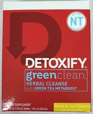 Detoxify Green Clean Herbal Cleanse 2 - 4 fL oz Bottles - Best By 11/23