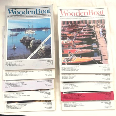 Vintage Wooden Boat Magazine Boat Builder/Owner Lot of 10 