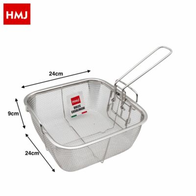 x Korb Siebkorb Siebgriff Frittierschüssel Fritteuse 24 cm hmj