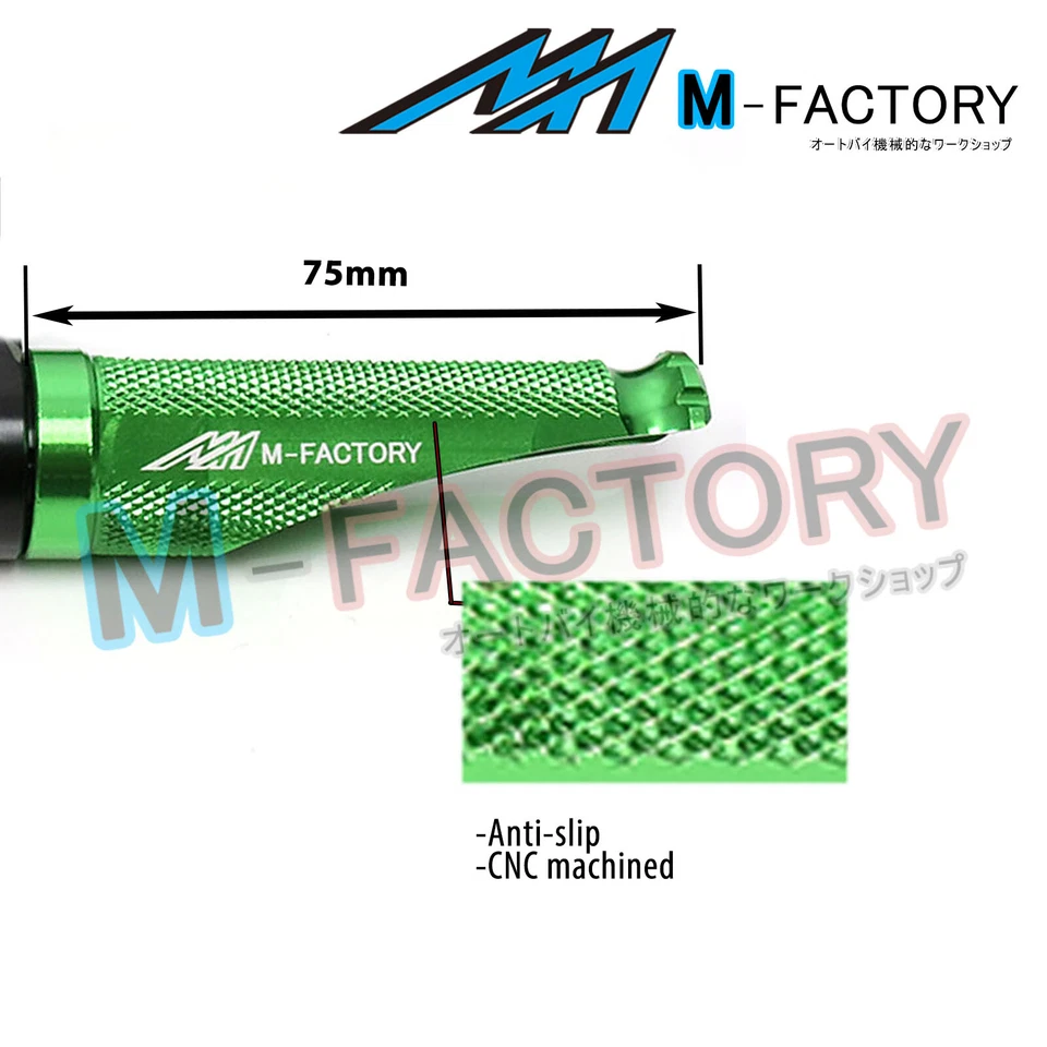 Billet Shinobi Rider Front Foot Pegs Fit Kawasaki ER-6F/6N ZX-10R/6R/6RR Ninja - Изображение 3 из 4