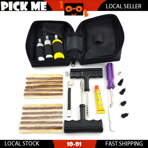 Motorcycle Motorbike Bike CO2 Tyre Tire Inflator Puncture Tubeless