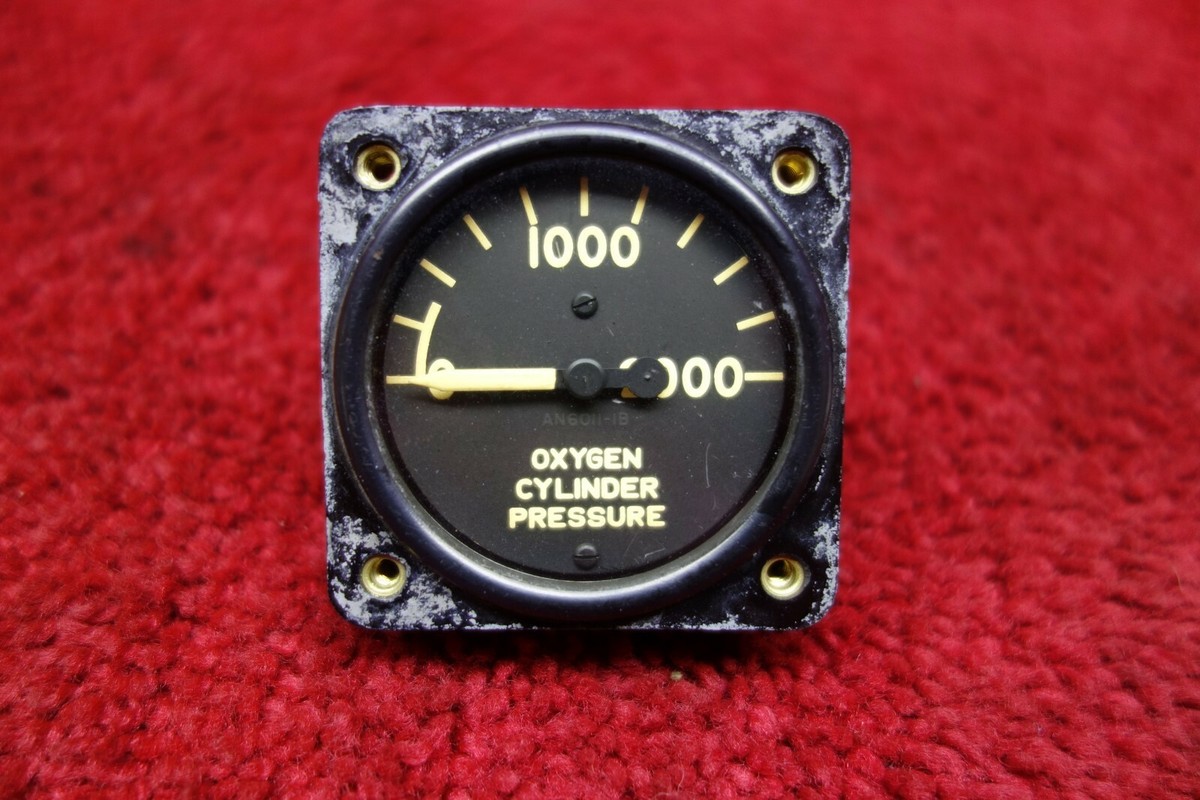 Zepaero Oxygen Cylinder High Pressure Gauge PN AW-17/8-27-E5