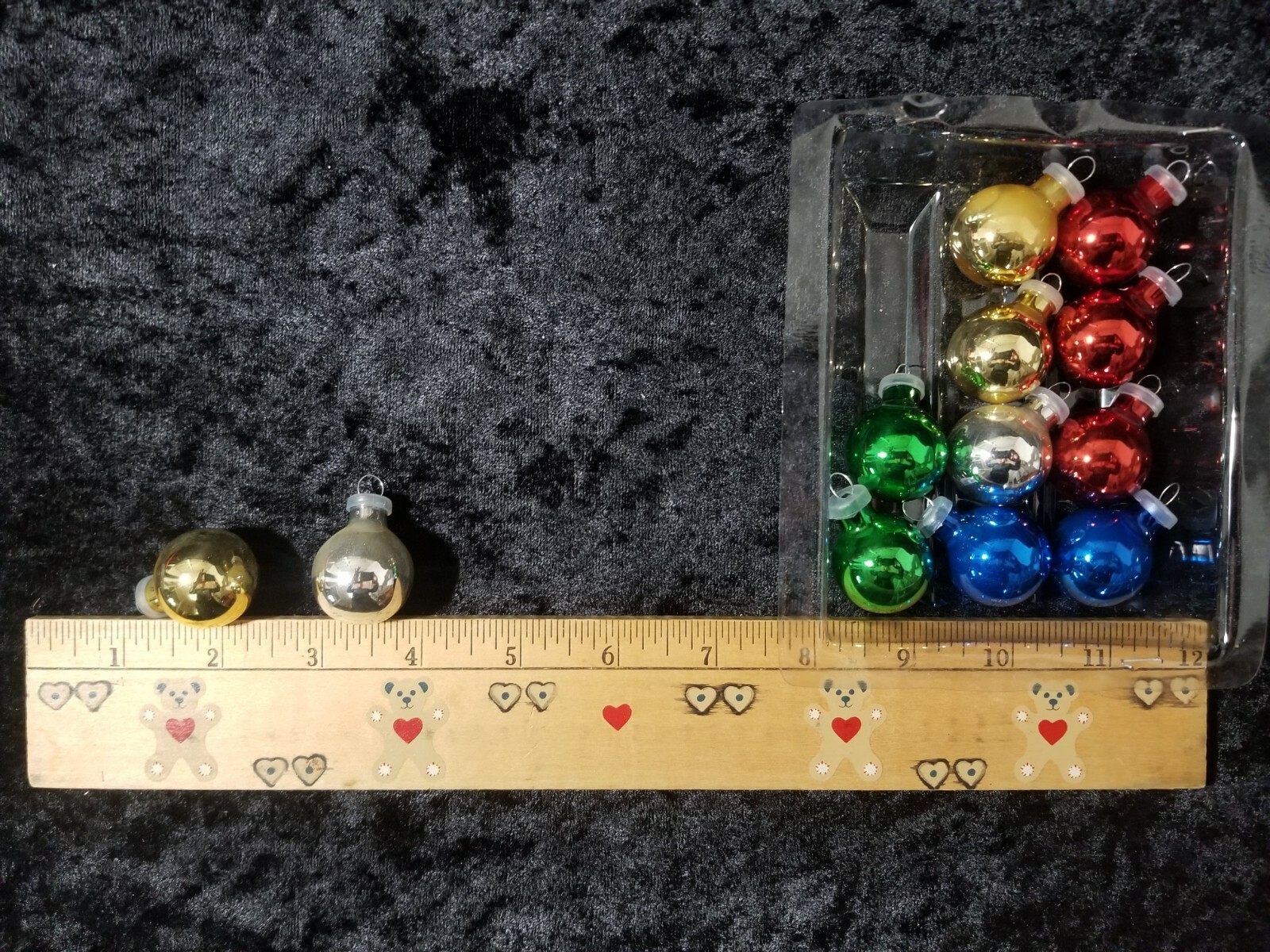 Mini Multi colored Glass Ball Ornaments 12 pack/25mm eBay