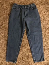 Vintage Mom Women's Jeans Gitano 90s Mexico High Waist Tapered Cotton 32 x 30