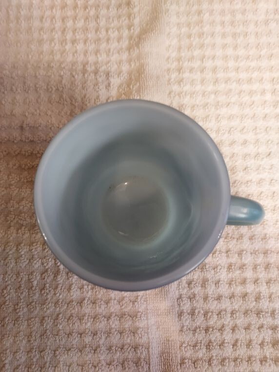 VINTAGE 196070s ANCHOR HOCKING/FIRE KING OVENPROOF KIMBERLY MUG Lite