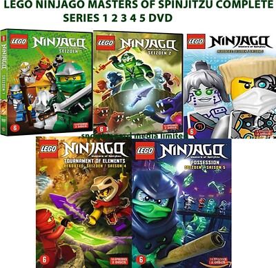 LEGO NINJAGO MASTERS OF SPINJITZU COMPLETE SERIES DVD