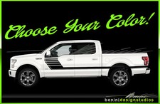 Side Hockey Racing Stripes Graphics Style 5 - Fits 2015-2020 Ford F150 F-150