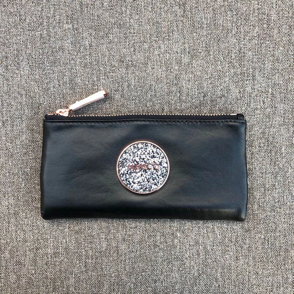 MIMCO Bliss Fold Sheep Leather Wallet Purse Black Rosegold • AUTHENTIC RRP $179 - image 2 of 4