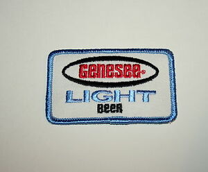 Vintage Large Genesee Light Beer Brewing Distributor Jacket Patch 1980s NOS New