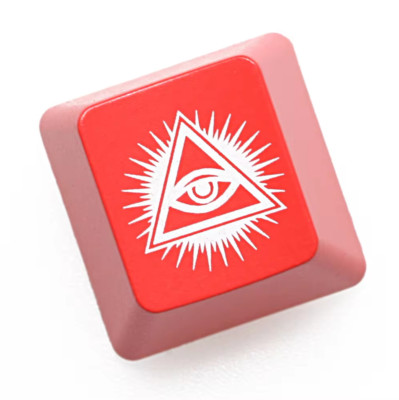 rote Tastenkappe Allsehendes Auge keycaps key caps Taste cherry mx