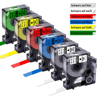Schriftband Dymo D1 12mm 45013 40913 45018 Komp.für Label Manager LM 160 200 280