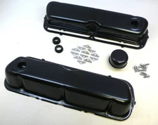 Small Block Ford SBF Black Valve Cover Engine dress up Kit Gasket 260 289 302 Bo