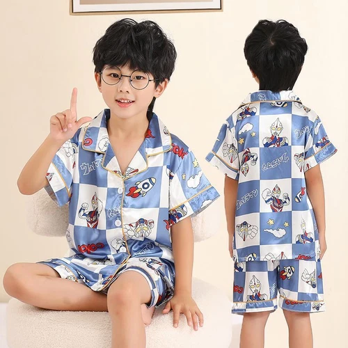 My Melody Kuromi Cinnamoroll Summer Ice Silk Pajamas Thin Homewear set kids - Picture 16 of 36