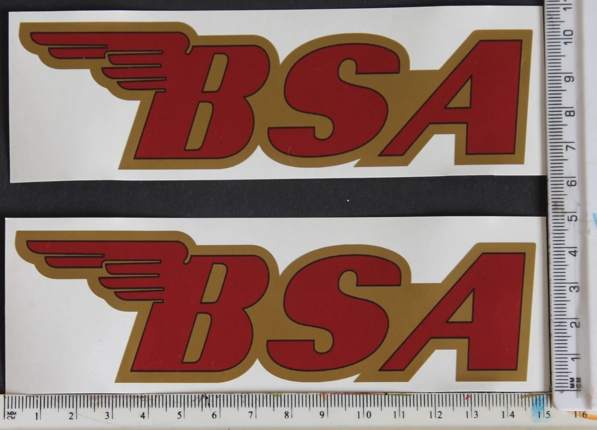 Set D'autocollants BSA - Noir, Petit Modèle - Pour A65, A10, B44, B25, A75