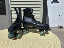 Roller Derby Elite Pro Octane Roller Skates Black Quad High Top Womens 9-9.5