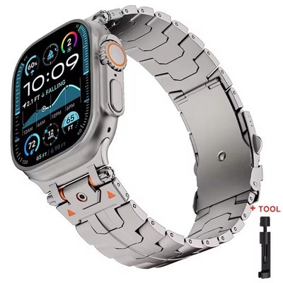Edelstahl Metall Armband für Apple Watch Ultra 3 49mm Series 11 10 9 8 7 6 5 SE