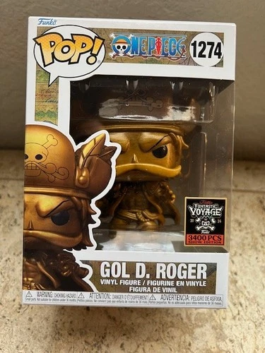 SDCC 2024 Funko One Piece #1274 Gold Gol D. Roger Pop LE 3400 2PCS AVAILABLE