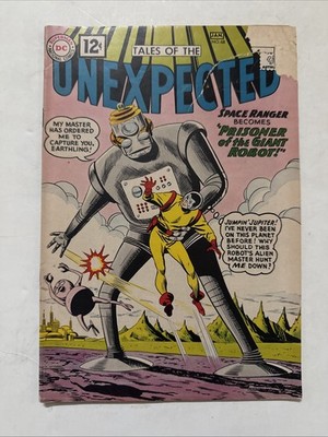 Tales of the Unexpected #68 DC Comics Dec 1961-Jan 1962 Robot Cover VTG See Pics