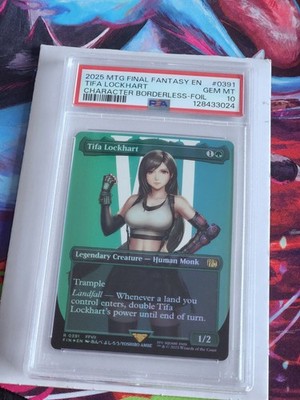 Tifa Lockhart Borderless Foil Final Fantasy MTG Card 0391 Psa 10