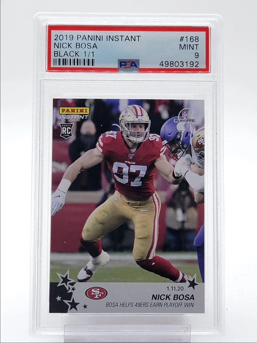 Nick Bosa Panini Instant #168 Black 1/1