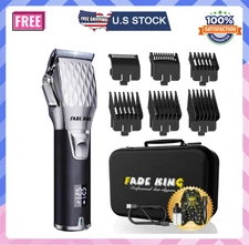 Fade King Hair Clippers for Men - Professional Hair Clippers Cordless Barber