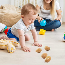 Wood Musical Eggs Shakers, 4pcs Egg Maracas Shakers Wooden Hand Percussion In...